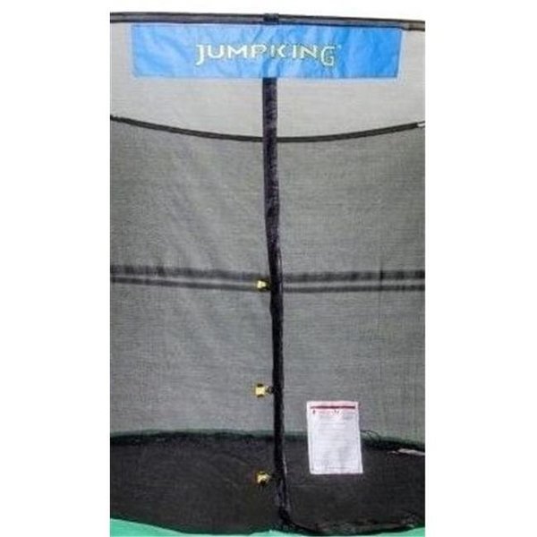 Jumpking Jumpking NETOV812-JP8JK 8 x 12 ft. Oval Enclosure Netting for 8 Poles with JK Logo NETOV812-JP8JK